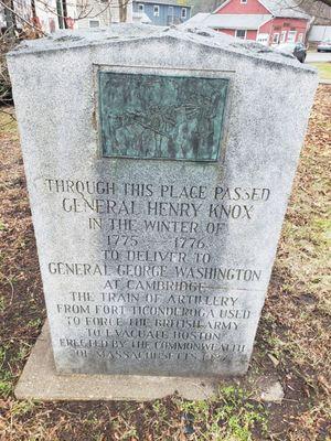 Gen Henry Knox, Noble Artillery Train.