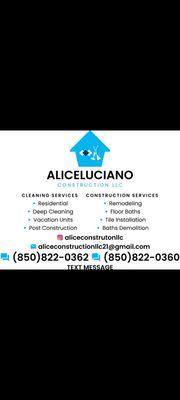 continuous improvement in quality ensuring the satisfaction of our customers aliceconstructionllc21@gmail.com