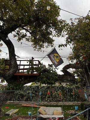 Out door axe throwing and BBQ