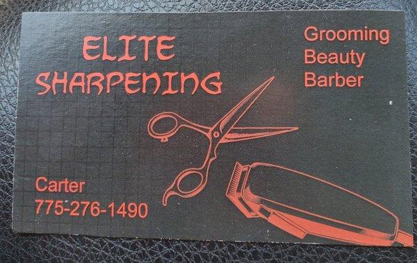 Shear/scissor and clipper blade sharpening for groomers, barbers, and hair stylists