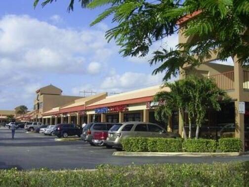 Strip mall office is located in.