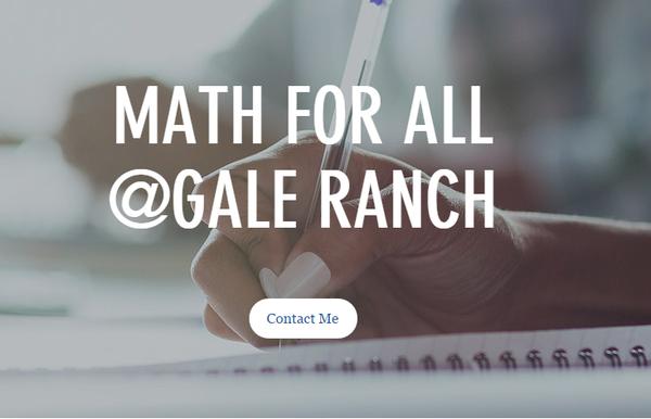 Math for All @ Gale Ranch