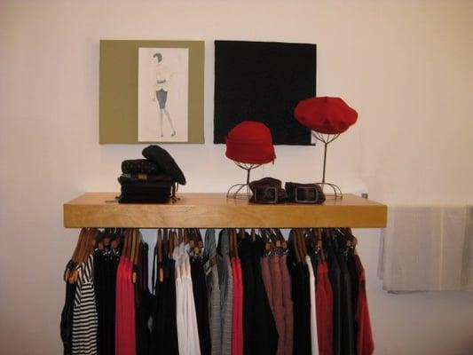 color coordinated racks