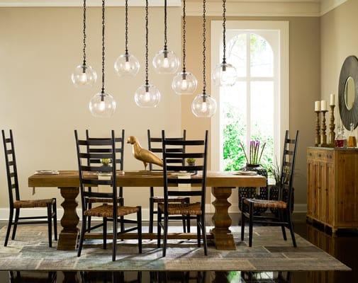 Crofton dining table with Clyde chairs