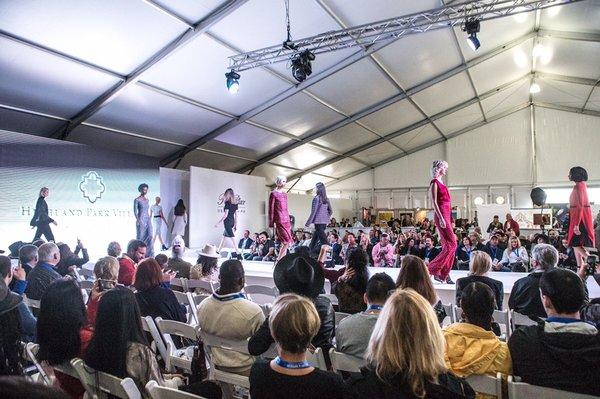 Tents, staging, backdrops