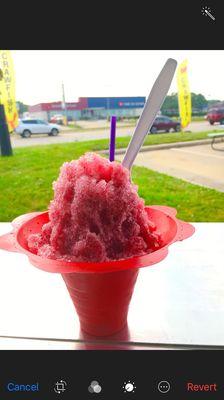 Strawberry shaved ice