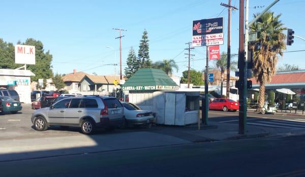 The funny little shack with the funny old man.