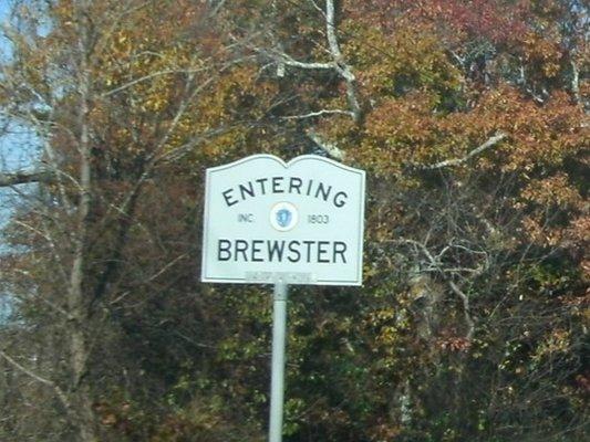 Entering Brewster sign from Harwich.