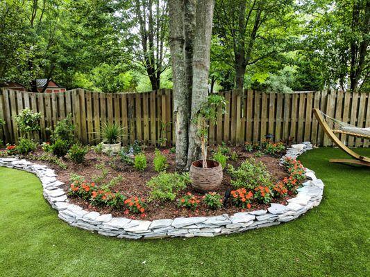 Bed redesign and plant installation