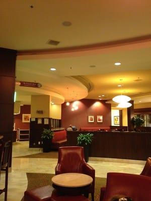 The Panini Grill is in the lobby of the Courtyard by Marriott.