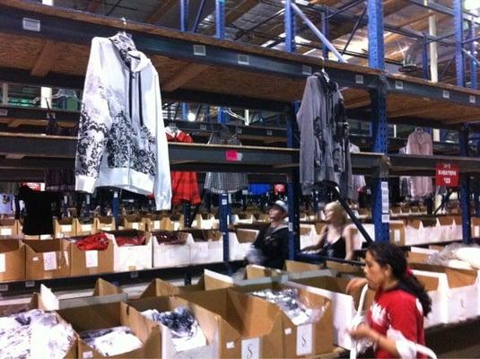 Hanging goods for "window shopping."