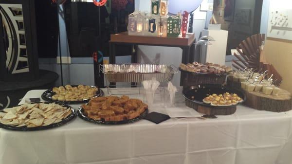 App buffet at madi museum in Dallas