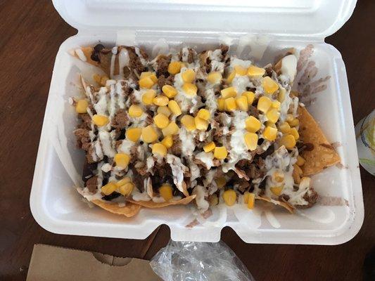 Carne asada nachos
