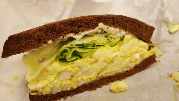 Best egg salad sandwich on squaw bread!!
