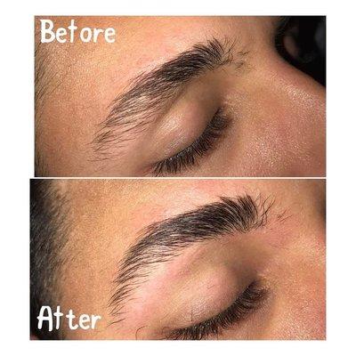 Men's brow shaping