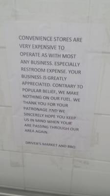 I bought some candy because of this nice note!