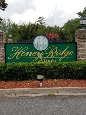 Honey Ridge Estates new Sign