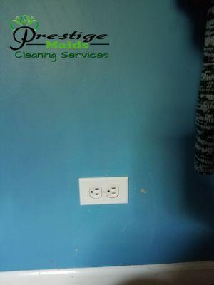 After cleaning kids painting wall :)