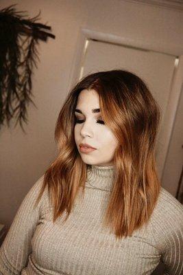 Copper babe, was a full foliage with shadow and copper gloss.