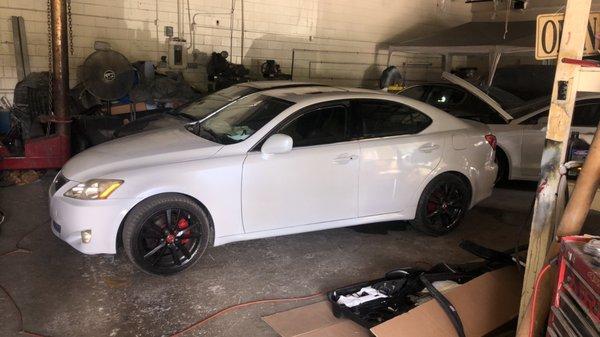 Fully restored totaled 2007 Lexus is250.