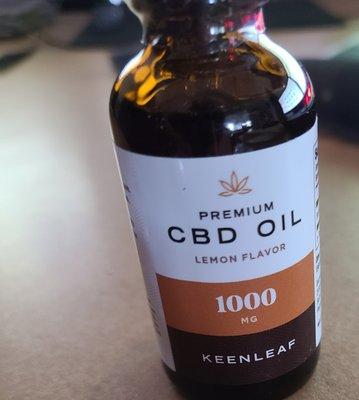 I use their 1000 MG CBD oil once in the morning and once in the afternoon! At night I smoke a bowl of the flower!