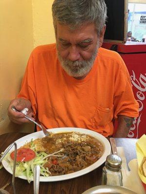 Steak Picado at La Que Si Llena Cesar Chavez at Eastman.