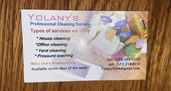 Yolanys Professional Cleaning Services