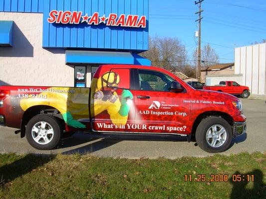 Just one of the many vehicle wraps.
