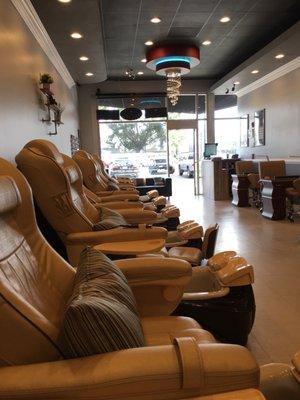 Newly decorated and lovely chairs and modern look.