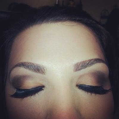 Eyebrows lashes and makeup by Angelina San Angelo