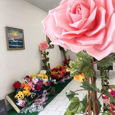 Foam Rose Head, Sunflowers,