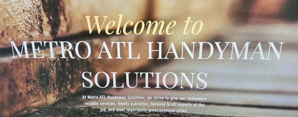 Metro Atl Handyman Solutions