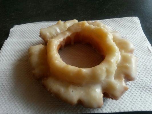 EXCELLENT tasting 'old fashioned' style doughnuts here.