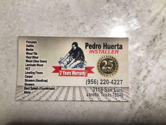 Pedro Huerta Installer