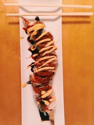 Ask DJ to make you a special Cowboy Roll (it's not on the menu)