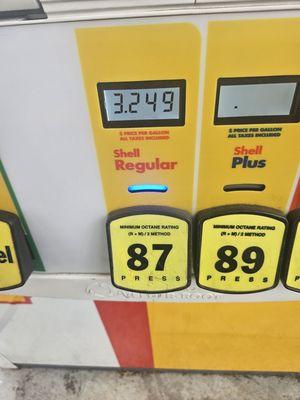 Price I paid after joining their gas club.