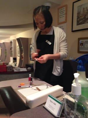 THE WORST MANI/PEDI EXPERIENCE EVER!! Please see the photo of Choi - she was unprofessional and rude