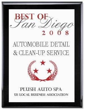 2008 Best of San Diego Auto Detail Award Winner