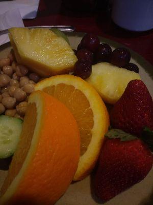 Fresh seasonal fruit available