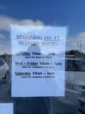 Hours beginning January 12, 2022.