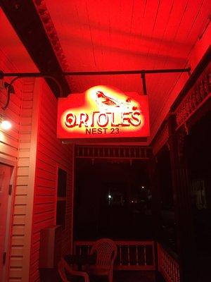 Look for the bird on Washington Street.