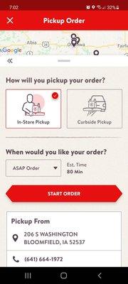 80 min wait at 7 p.m.