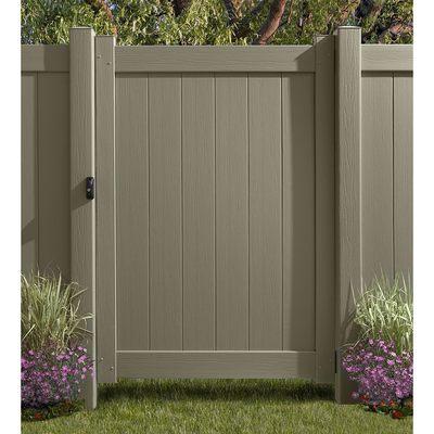 Custom vinyl gate. More colors and styles to choose from.