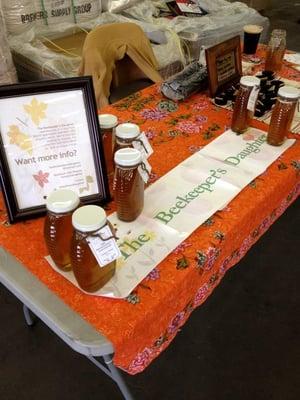 Selling honey at Rahr Brewery on a Sat. It's right next door to where I live. Stay tuned for more events where you can find us.