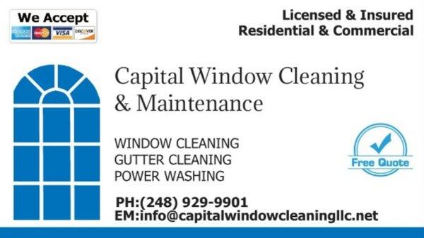 Capital Window Cleaning & Maintenance