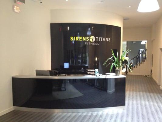 Back wall is Out 2 inches from drywall . We used high gloss black plastic laminate . with Chem metal counters