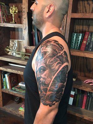 Artist: Oleg Turyanskiy, Subject: Zeus with Golden Eagle