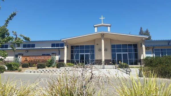 View of the church from the front. (Also where poke stop is)