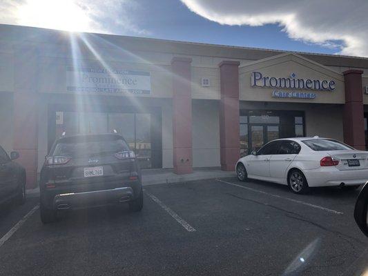 Friday, April 19, 2019: outside store front.