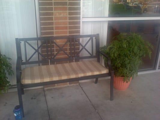 a cool outside bench for me